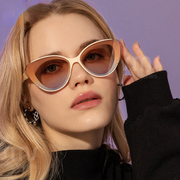 Sexy Cat Eye Sunglasses Women Gradient Shades  Diving Men Female Fashion Eyewear Vintage Eyeglasses