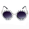 Pearl Round Sunglasses Women Small Frame Oval Vintage Sunglasses Luxury Brand Designer Men Retro Sunglasses Steampunk