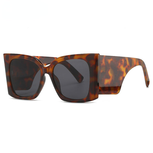 Oversized Cat Eye Sunglasses Women 2023 New Fashion Luxury Brand Big Frame Square Punk Sun Glasses Ladies Trendy Cat-Eye Eyewear
