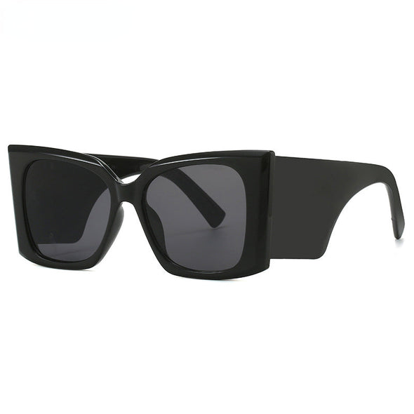 Oversized Cat Eye Sunglasses Women 2023 New Fashion Luxury Brand Big Frame Square Punk Sun Glasses Ladies Trendy Cat-Eye Eyewear