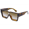 Fashion Vintage Oversized Frame Square Luxury Brand Designer Sunglasses Men Millionaire Diamond Flower Sun Glasses Women