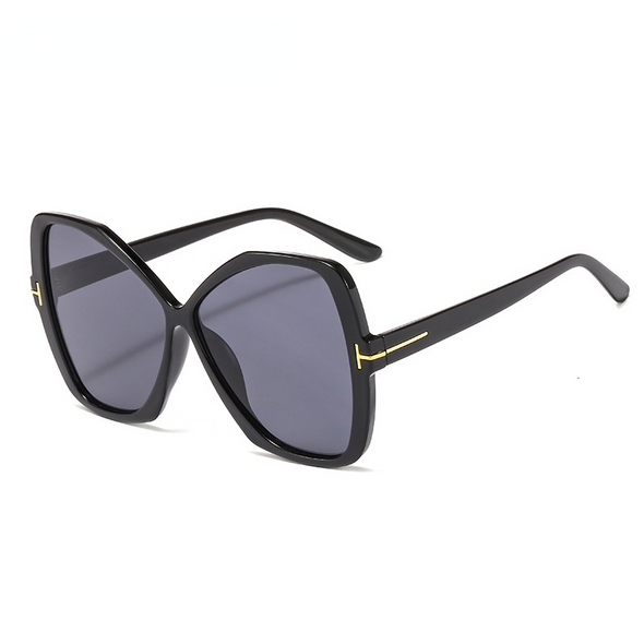 Irregular Oversize Square Sunglasses For Women 2019 Luxury Brand Letter Frame Big Sun Glasses Female Bow Shape Eyewear Black