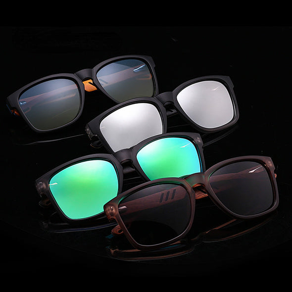 Brand Design Polarized Sunglass Skateboard Wood Sunglasses For Men Women Lenses Driving gafas