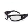 New Moon Rectangular Sunglasses for Women Man Vintage Outdoor Cycling Sports Hip Hop Punk Sun Glasses