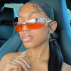 Y2K Wrap Around Sunglasses Women Luxury Brand Designer Punk Sun Glasses Men UV400 Eyeglasses Rivet Fashion Eyewear Shades