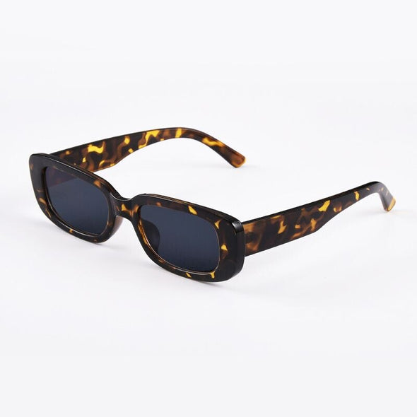 fashion rectangle sexy sunglasses women blue pink yellow leopard small oval sun glasses retro style