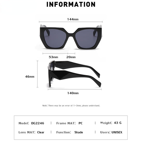 Fashion Square Sunglasses Women 2023 New Polygon Cat Eye Sun Glasses Ladies Shades UV400 Retro Luxury Brand Colorful Eyewear Men