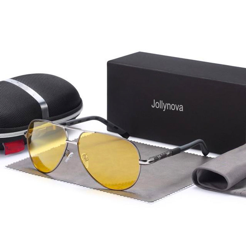 Men's Vintage Aluminum Polarized Sunglasses Classic Brand Coating Lens  Driving Eyewear – Jollynova