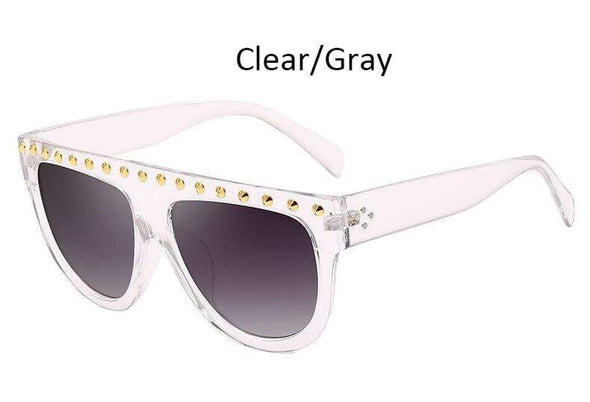 luxury Oversized diamond sunglasses Women fashion unique big frame Glasses Eyewear Clear lens Trend sunglasses lady Glasses