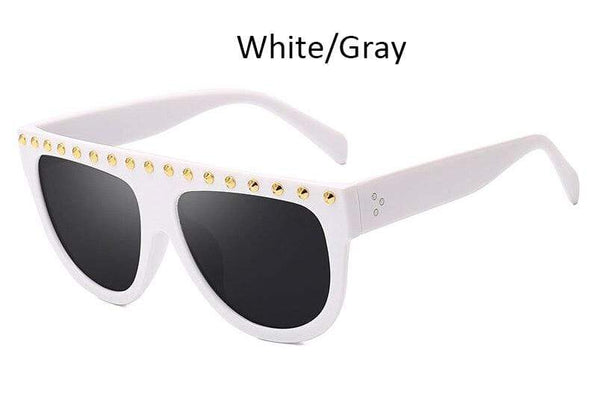 luxury Oversized diamond sunglasses Women fashion unique big frame Glasses Eyewear Clear lens Trend sunglasses lady Glasses