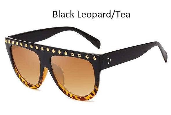 luxury Oversized diamond sunglasses Women fashion unique big frame Glasses Eyewear Clear lens Trend sunglasses lady Glasses