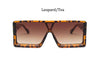 oversized Square black women's sunglasses  trend luxury brand Gradient shades for men Vintage Retro sunglasses woman