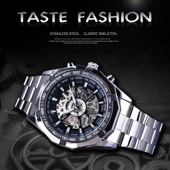 Forsining - Waterproof Transparent Mechanical Luxury Automatic Watch