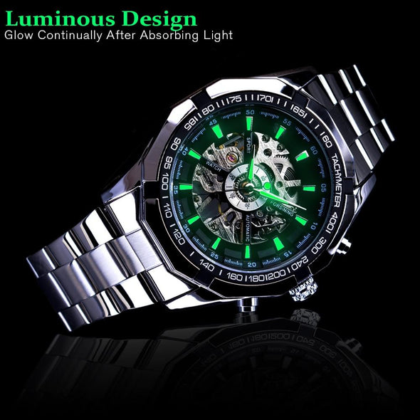 Forsining - Waterproof Transparent Mechanical Luxury Automatic Watch