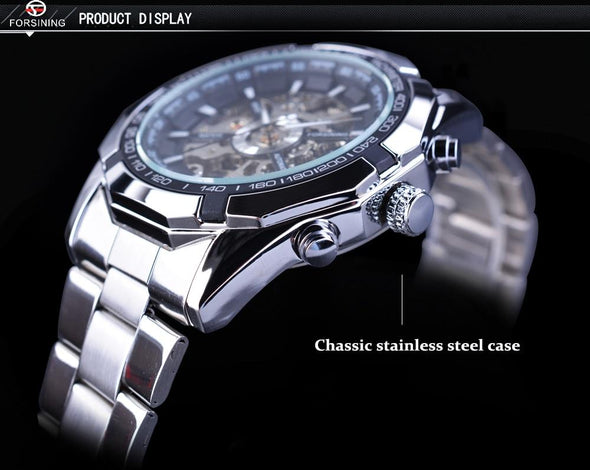 Forsining - Waterproof Transparent Mechanical Luxury Automatic Watch