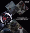 Jollynova - Automatic Racing Design Geometric Triangle Pilot Mechanical Watch