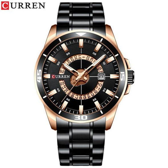 Curren - Dial Stainless Steel Water Resistant Quartz Watch