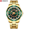 Curren - Dial Stainless Steel Water Resistant Quartz Watch