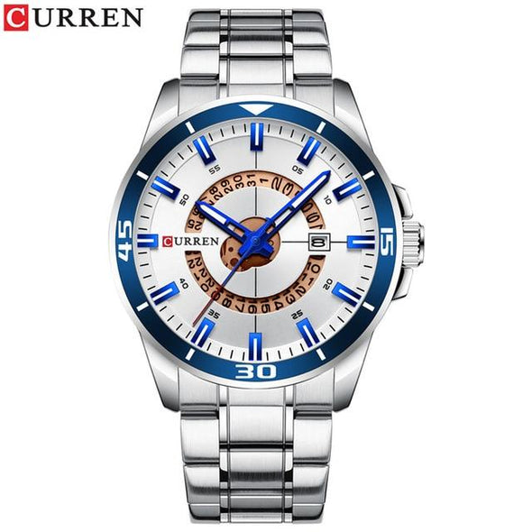 Curren - Dial Stainless Steel Water Resistant Quartz Watch