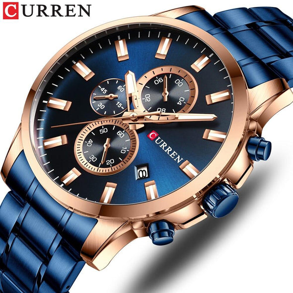 CURREN - Men Fashion Sport Military Chronograp Quartz Watch