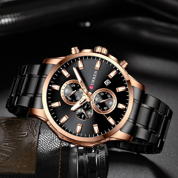 CURREN - Men Fashion Sport Military Chronograp Quartz Watch