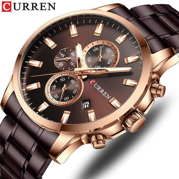 CURREN - Men Fashion Sport Military Chronograp Quartz Watch