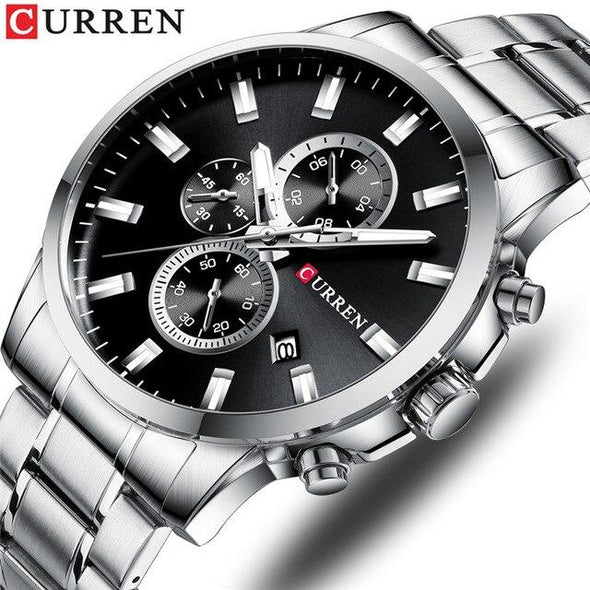 CURREN - Men Fashion Sport Military Chronograp Quartz Watch