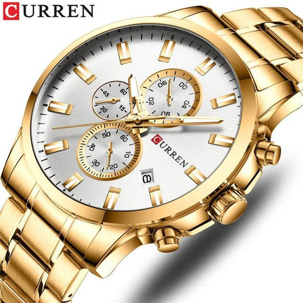 CURREN - Men Fashion Sport Military Chronograp Quartz Watch