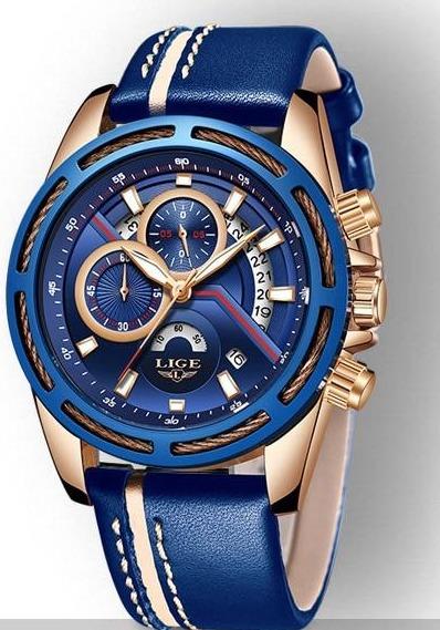 LG9880 - Blue Military Waterproof Sports Quartz Waterproof Watch