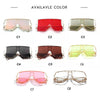 Fashion Square Sunglasses Women Mirror