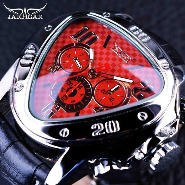 Jollynova - Automatic Racing Design Geometric Triangle Pilot Mechanical Watch
