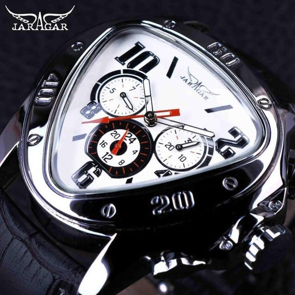 Jollynova - Automatic Racing Design Geometric Triangle Pilot Mechanical Watch