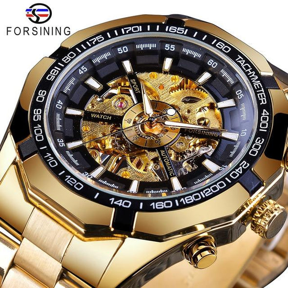 Forsining - Waterproof Transparent Mechanical Luxury Automatic Watch