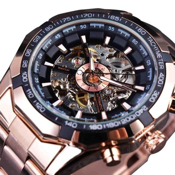 Forsining - Waterproof Transparent Mechanical Luxury Automatic Watch