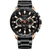 Curren - Stainless Steel Sports Chronograph Quartz Watch