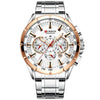 Curren - Stainless Steel Sports Chronograph Quartz Watch