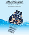 Curren - Stainless Steel Sports Chronograph Quartz Watch