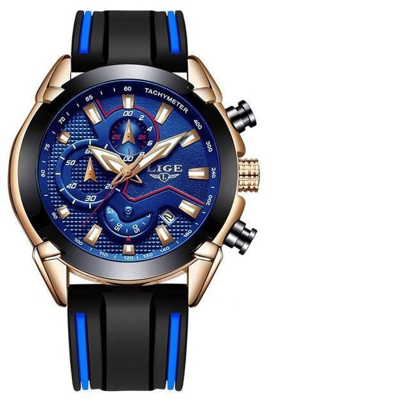 LG9973 - Men's Stainless Steel Waterproof Military Quartz Watch