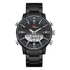 KAT - Dual Display Waterproof 3D Dial Analog Digital Quartz watch