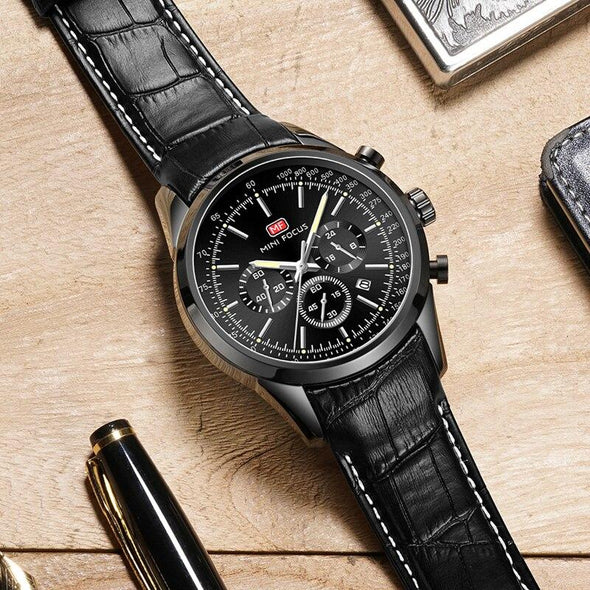 MINI FOCUS - Multifunction Sport Quartz Waterproof Watch