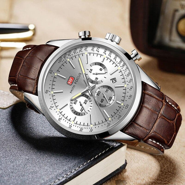 MINI FOCUS - Multifunction Sport Quartz Waterproof Watch