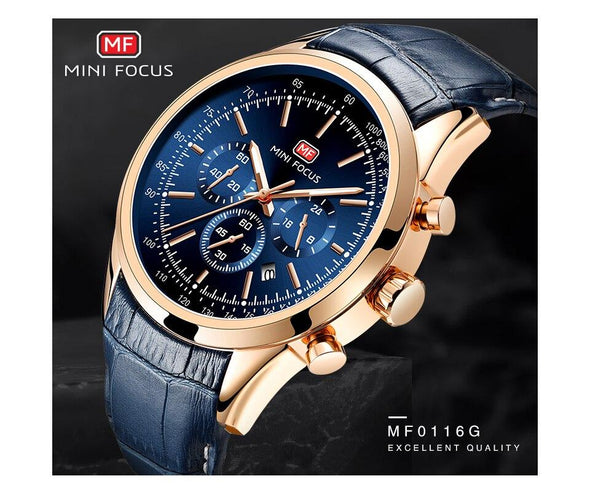 MINI FOCUS - Multifunction Sport Quartz Waterproof Watch