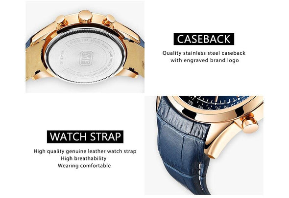 MINI FOCUS - Multifunction Sport Quartz Waterproof Watch