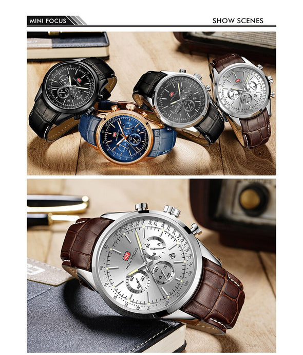 MINI FOCUS - Multifunction Sport Quartz Waterproof Watch