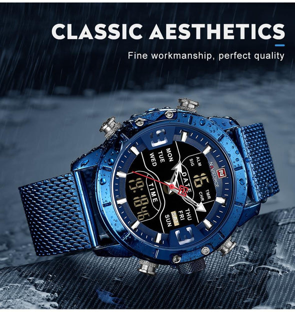 NAVIFORCE - LED Digital Display Military Sport Quartz Wrist Watch