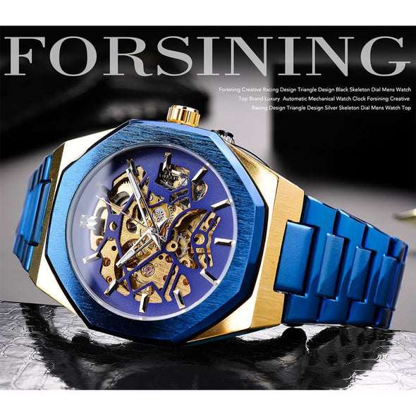 Forsining - Stainless Steel Waterproof Automatic Mechanical Watch