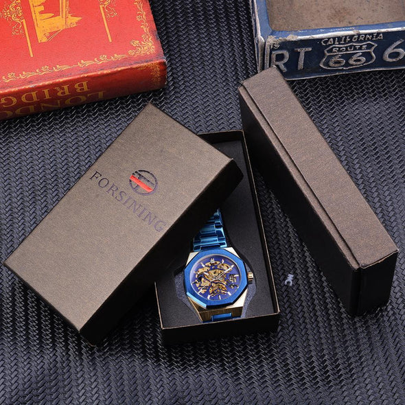 Forsining - Stainless Steel Waterproof Automatic Mechanical Watch