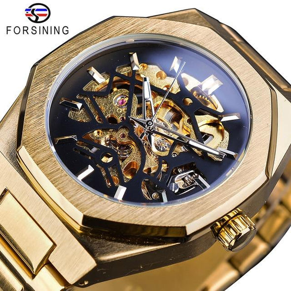 Forsining - Stainless Steel Waterproof Automatic Mechanical Watch