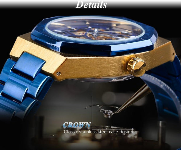 Forsining - Stainless Steel Waterproof Automatic Mechanical Watch