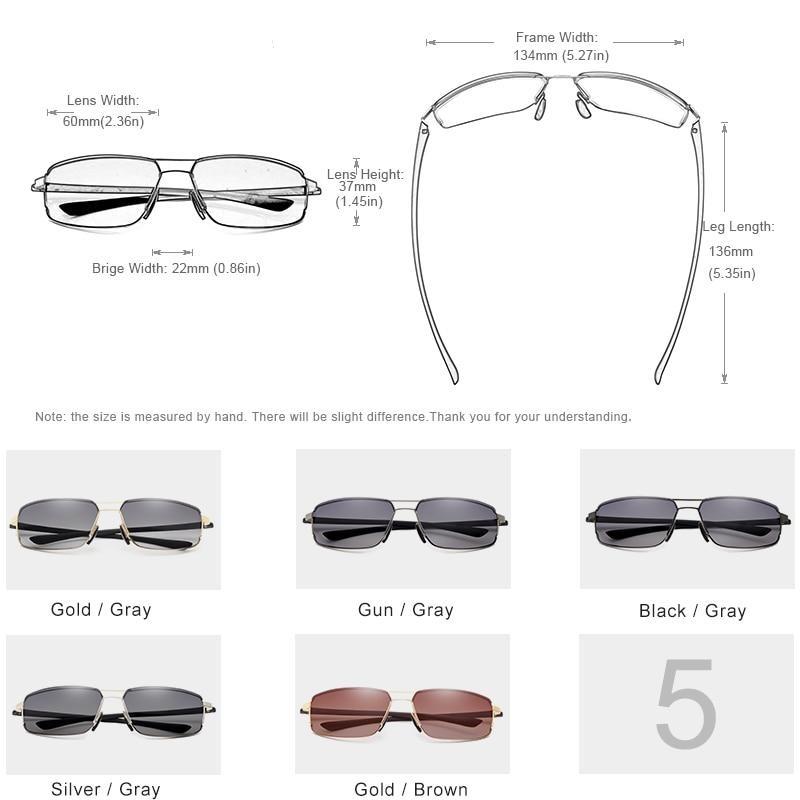 Brand Design Sunglasses Men's Driving Square Frame Classic Unisex